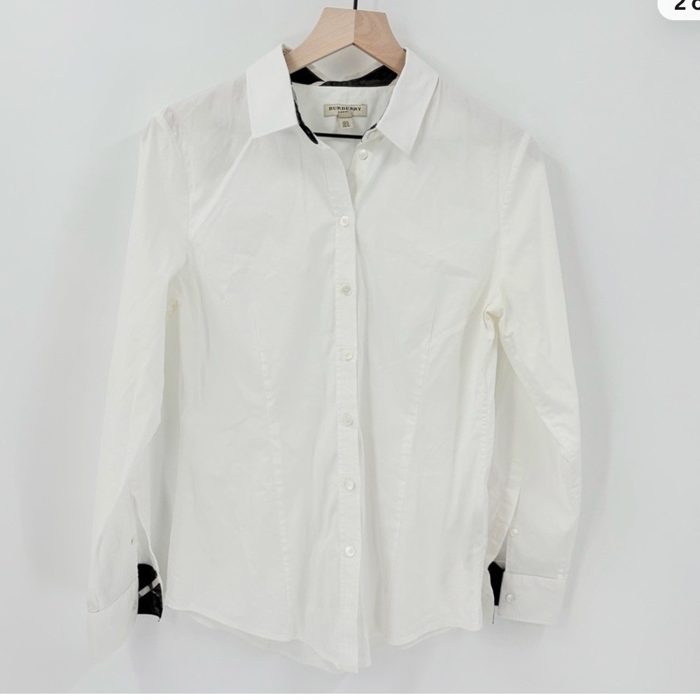 Burberry White Blouse